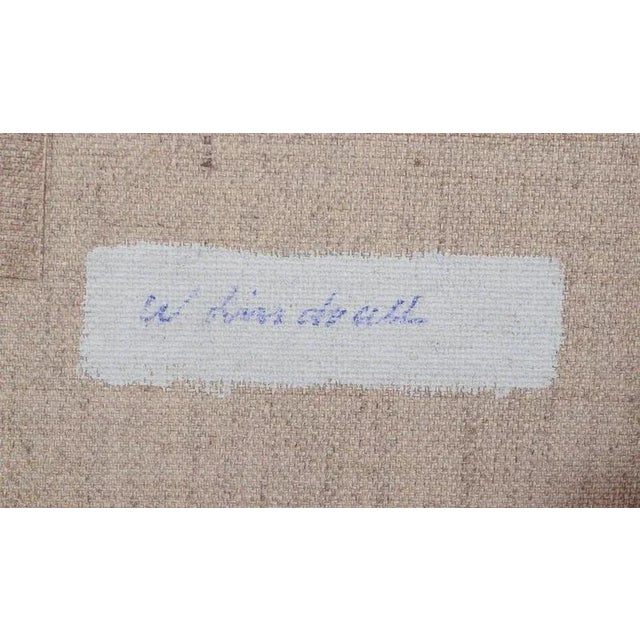 Wilhelm Lindvall, Geometric Composition, 1970s, Oil on Canvas For Sale - Image 7 of 8