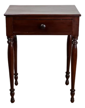 Antique Sheraton Cherry One Drawer Stand C. Mid 19th Century