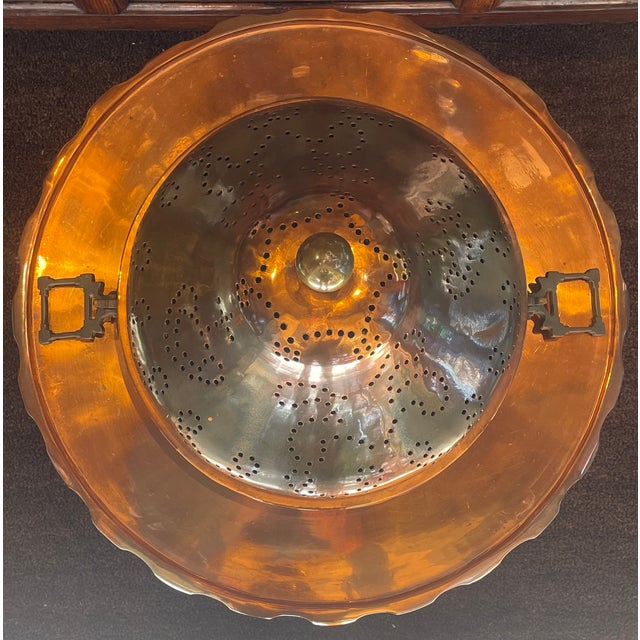 Antique Copper Brazier For Sale In San Francisco - Image 6 of 9