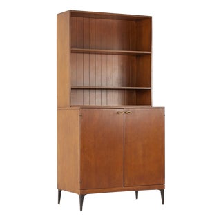 Heywood Wakefield Contessa Mid Century 2 Door Bar Cabinet With Hutch For Sale