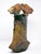 Signed Raku Pottery Sculptural Art Vase Beautiful brutalist style geometric shape with raised and carved details. It is...