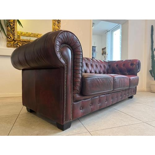 Chesterfield Three-Seater Club Sofa, 2000s For Sale - Image 9 of 18