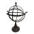 Blackened Steel Armillary Sphere Sculpture For Sale