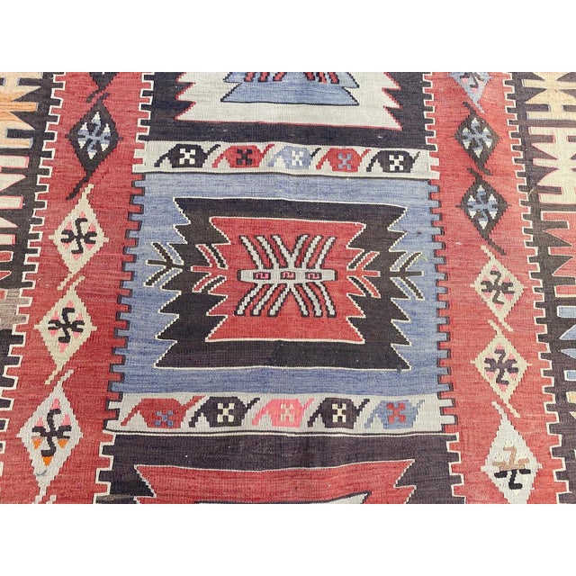 1960s Vintage Turkish Kilim, 1960s For Sale - Image 5 of 14