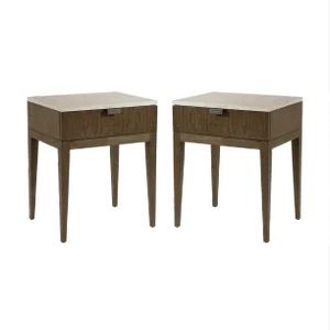 Pair of Dark Modern Nightstands