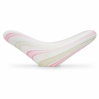 Vetri-Murano Glass Art Crescent Shaped Table Lamp For Sale