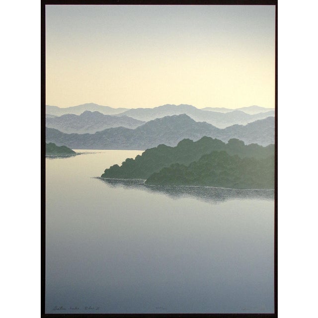 Scott Nellis "Gatun Lake Blue I& Ii" Hand Signed & Numbered Fine Art Serigraph For Sale In Denver - Image 6 of 9