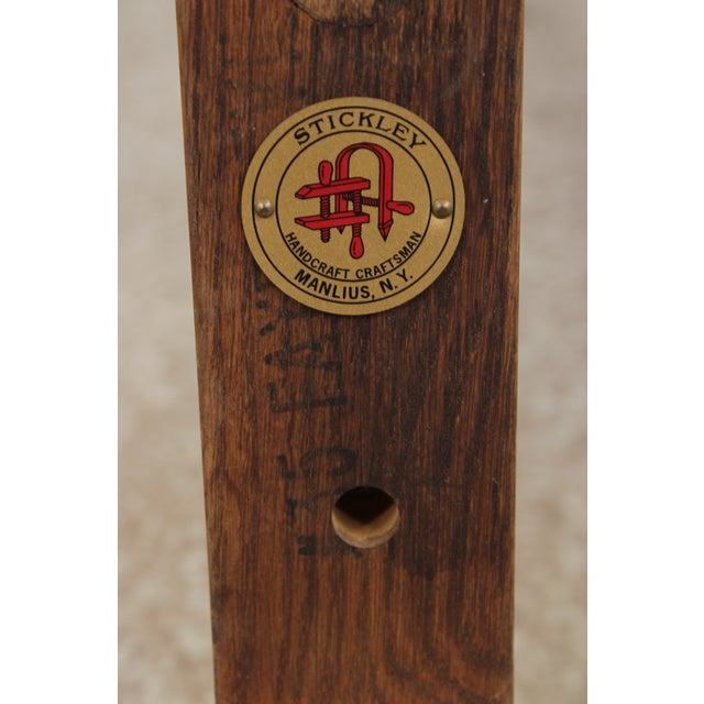 Stickley Mission Oak Double Coat Rack Hall Tree For Sale - Image 16 of 17
