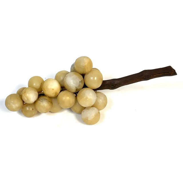 Italian Mid Century Marble Sculpture of Grapes Italy, 1970s A Italian mid-century marble sculpture of grapes from the...