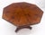 Flame Mahogany Octagon Shape Two 18" Leaves Single Base Dining Table MINT! For Sale - Image 6 of 15