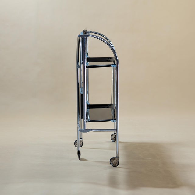Folding Serving Trolley, Czechoslovakia, 1970s For Sale - Image 6 of 11