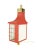 Mid-Century Modern Mid-Century Italian Red Metal and Glass Sconce, 1950s For Sale - Image 3 of 11