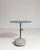 21st Century Poland Deep Charcoal Grey Round Stone-Base Side Table For Sale In Greensboro - Image 6 of 10