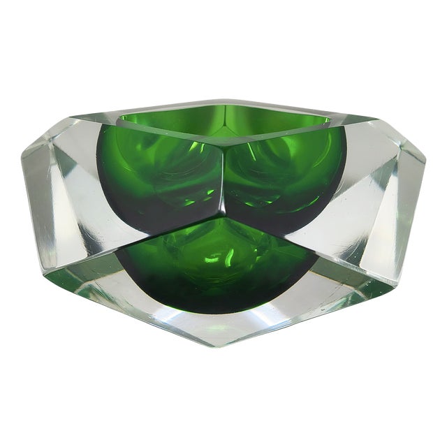 Grey Ashtray by Flavio Poli for Seguso, 1960s For Sale