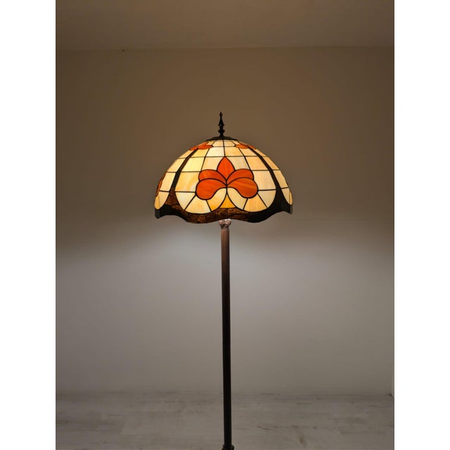 Tiffany Stained Glass Floor Lamp For Sale - Image 16 of 18