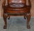 Brown Vintage Eagle Armed Claw & Ball Feet Brown Leather Armchair For Sale - Image 8 of 18