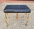 Hollywood Regency Vintage Mid Century Black Bench W Gold Metal Base Hollywood Regency For Sale - Image 3 of 12