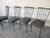 1970s Vintage Black Painted Metal Outdoor Garden Dining Chairs – Set of 4 For Sale - Image 4 of 12