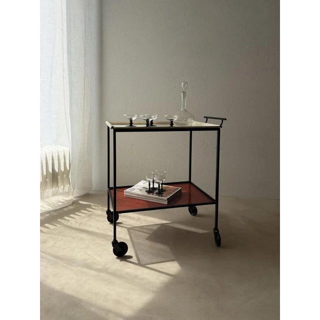 Pilastro Serving Trolley by Tjerk Reijenga, 1960s For Sale - Image 14 of 18