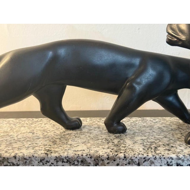 Lucien Alliot, Art Deco Sculpture of Two Panthers, 1925, Bronze For Sale - Image 5 of 13
