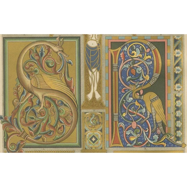 Paper H. Dolmetsch, Manuscript and Mural Designs, 1887, Paper, Set of 2 For Sale - Image 7 of 11