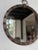 Metal Round Brutalist Wrought Iron Mirror with Nails, 1960s For Sale - Image 7 of 18