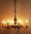 1940s Art Deco Chandelier in Silvered Bronze, 1930s For Sale - Image 5 of 12