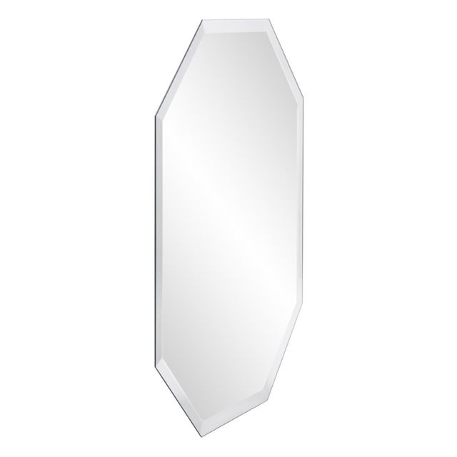 Contemporary Frameless Octagonal Mirror For Sale - Image 3 of 7