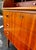 Mid Century Modern Teak Diamond Motif Rolltop Desk & Drawers With Lock + Key | by Egon Ostergaard Made in Sweden For Sale - Image 13 of 17