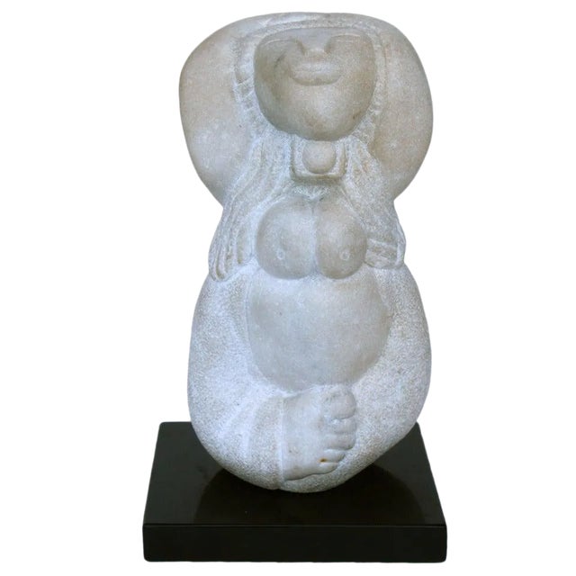 Stone Carving Monogrammed, Dated 1979 For Sale