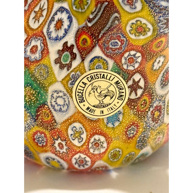 Hollywood Regency Mid 20th Century Murano Millefiori Glass Handkerchief Vases by Turtle and Crane - Venini Fazzoletto Style For Sale - Image 3 of 9