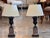 1950s Pair of Bronze and Marble Urn Lamps For Sale - Image 4 of 11