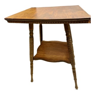 Antique Two-Tier Parlor Table For Sale