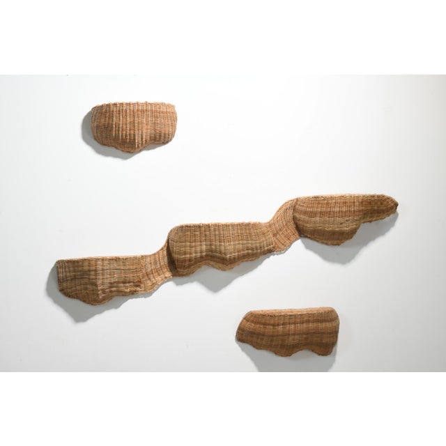 Sculptural Wicker Shelves For Sale - Image 6 of 9