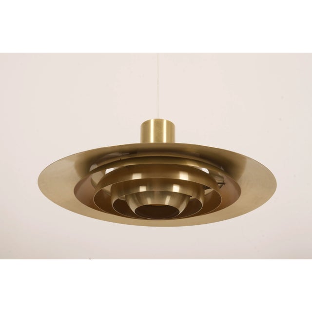 Scandinavian Modern Danish Aluminum Ceiling Lamp by Preben Fabricius & Jørgen Kastholm for Nordisk Solar, 1964 For Sale - Image 12 of 12