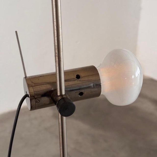 Minimalist First Edition Model 387 Floor Lamp attributed to Tito Agnoli for Oluce, 1955 For Sale - Image 11 of 18