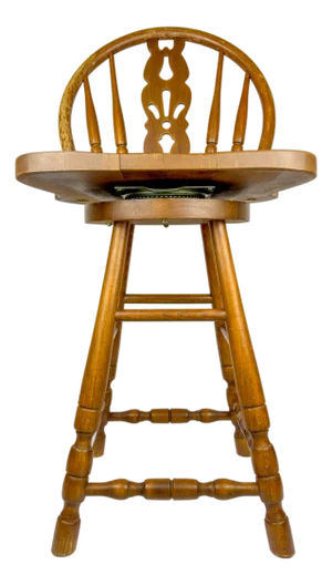 Vintage Wooden Bar Chair, 1992