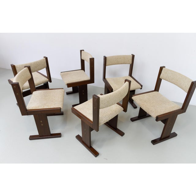 Brutalist Danish Dark Oak Dining Chairs from Gangso Mobler, 1970s, Set of 6 For Sale - Image 10 of 18