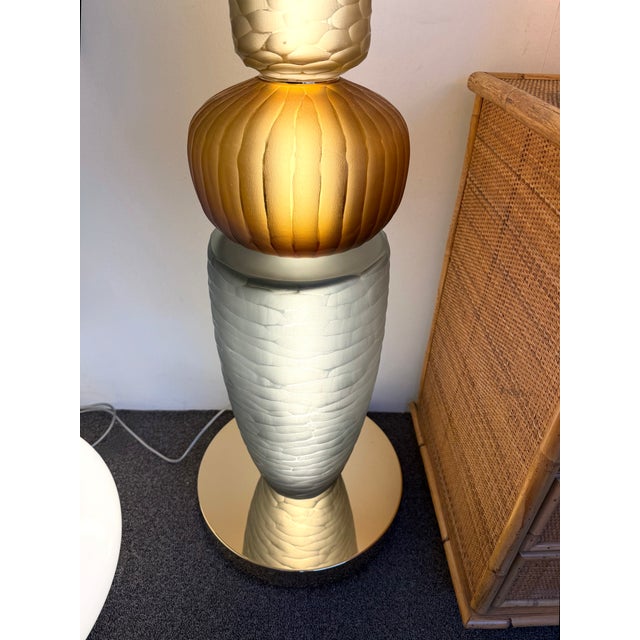 Large Contemporary Totem Murano Glass Floor Lamp by Studio Ad, Italy For Sale - Image 14 of 14