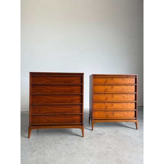 Mid-Century Modern Mid Century Lane Rhythm Tallboy Dresser For Sale - Image 3 of 12