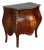 Early 20th Century French Louis XV Style Fine Kingwood and Marquetry Ormolu Mounted Bombe Commode For Sale