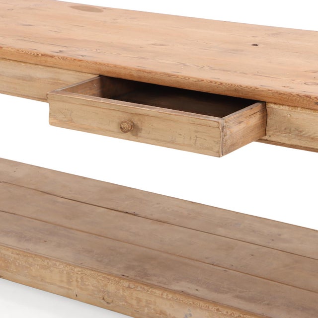 A Large French Pine Drapers Table, 19th C. For Sale In Philadelphia - Image 6 of 7
