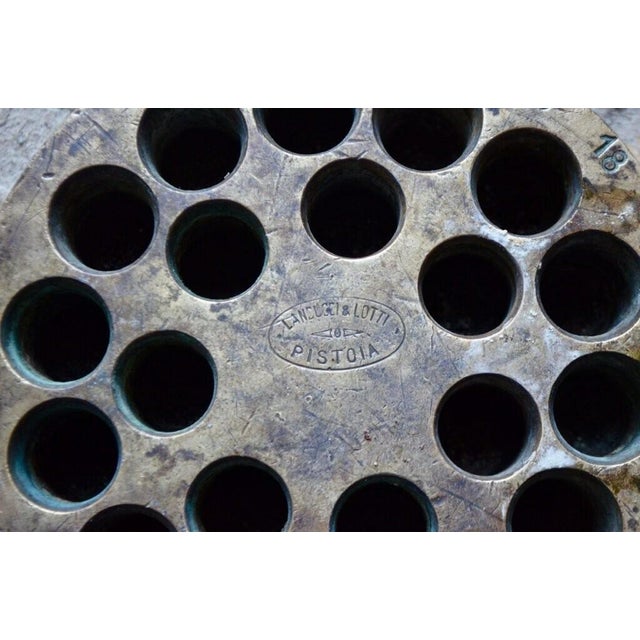 Antique Pasta Dies in Bronze and Copper, 1890s, Set of 6 For Sale - Image 10 of 13