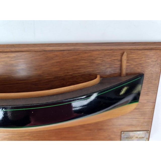 Vintage Handcrafted Half-Model Cat Boat by Daniel Guyomarch, 1990s For Sale - Image 10 of 17