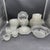 Transparent 5 Pc Place Setting Octagon Clear Anchor Hocking Dinner, Salad, Bowl, Cup/Saucer For Sale - Image 8 of 12
