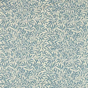 Morris & Co Emerys Willow Fabric in Woad Blue