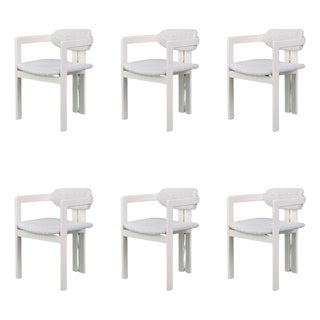 Italian Dining Chairs in the style of Afra & Tobia Scarpa, 1960s, Set of 6 For Sale