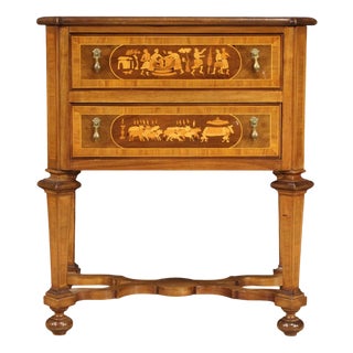Louis XIV Style Italian Inlaid Commode, 1950s For Sale