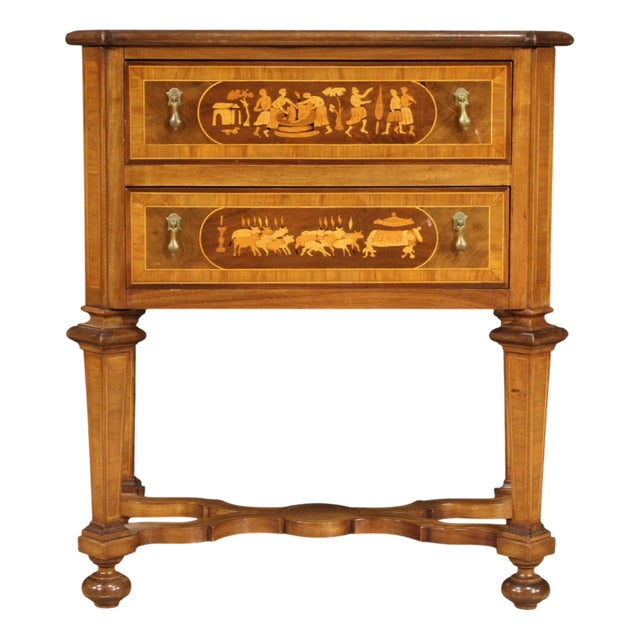 Louis XIV Style Italian Inlaid Commode, 1950s For Sale