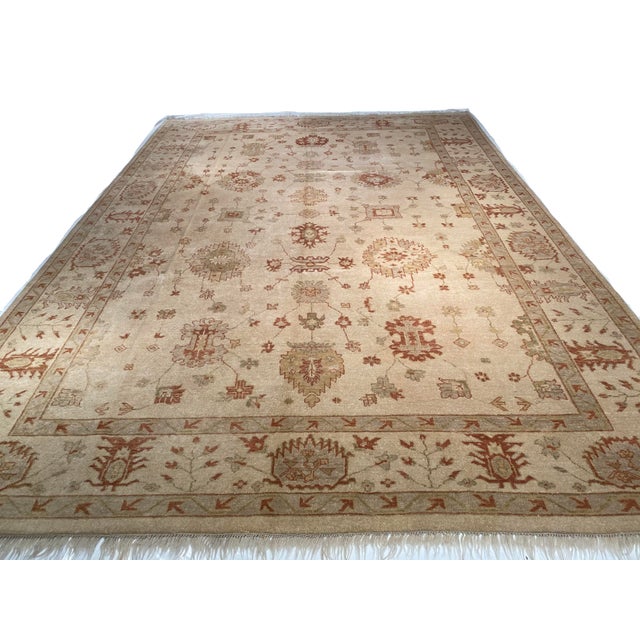 2020s Pasargad DC Ivory Fine Hand Knotted Oushak Rug For Sale - Image 5 of 8